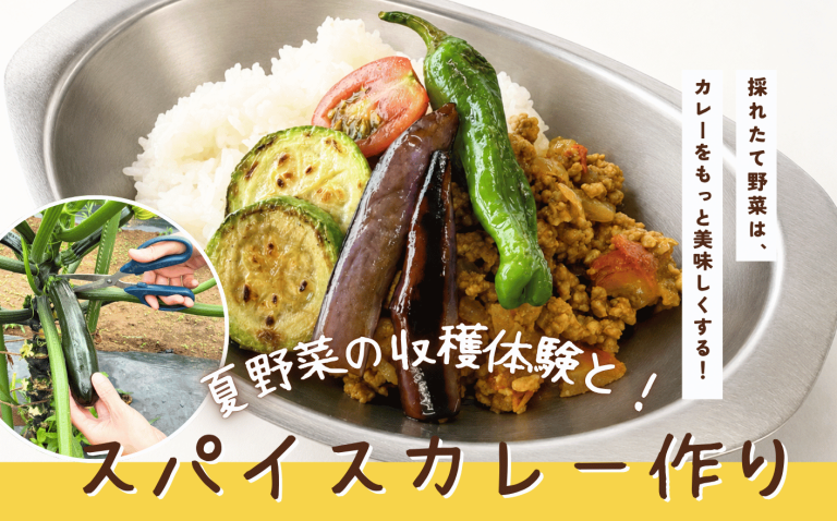 【7/26(日)開催】夏野菜の収穫体験とスパイスカレー作り